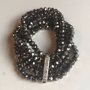 Slate five band bracelet
